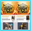 Iron Flame Vol. 1 + Vol. 2 (Korean) Book Set - Limited Special Cover & Board Edition / by Rebecca Yarros Fantasy Novel