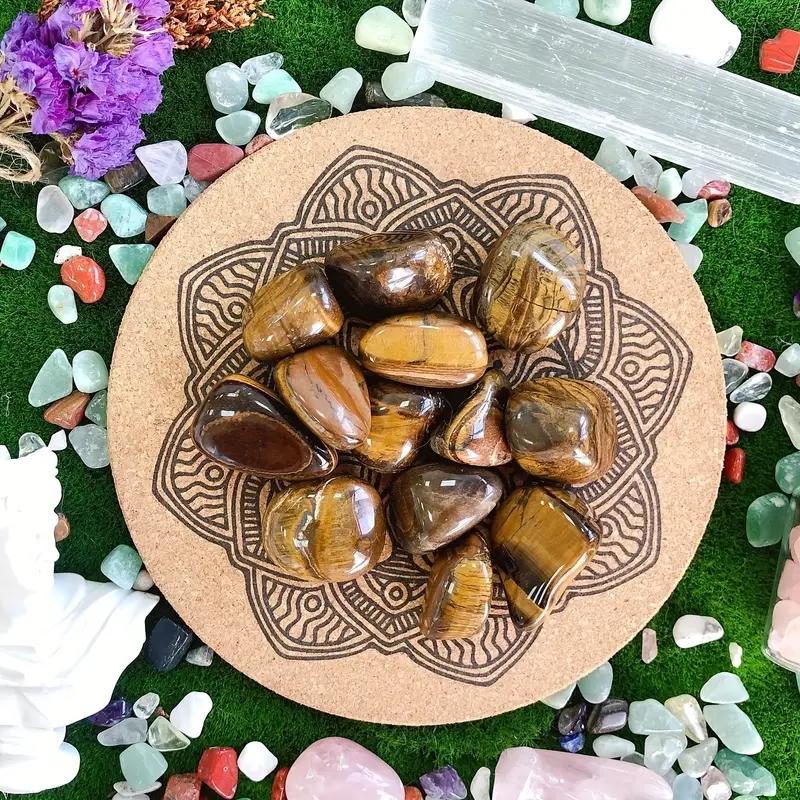 Tiger Eye Tumbled Polished Natural Crystals Home Decoration, Vase Filling, and Festive Gifts