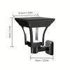 Outdoor Solar Wall Lights Solar Powered LED Porch Lamp 2 Lighting Modes IP65 Waterproof For Garden Lighting Decor
