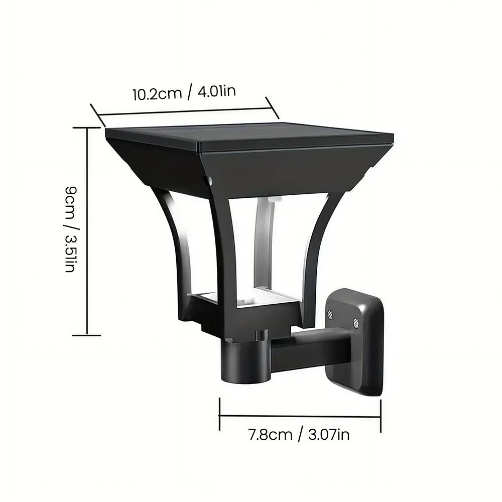 Outdoor Solar Wall Lights Solar Powered LED Porch Lamp 2 Lighting Modes IP65 Waterproof For Garden Lighting Decor