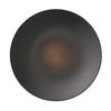 Coupe Plate, 24.5cm, Orridge, Microwave and Dishwasher Safe, Single Plate, Black, Fine Porcelain (Premium White), 10-586J/94916
