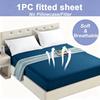 Waterproof Fitted Bed Sheet With 360 Elastic Band Mattress Protector Cover Bedspreads for Single Double King Queen Size Bedsheet
