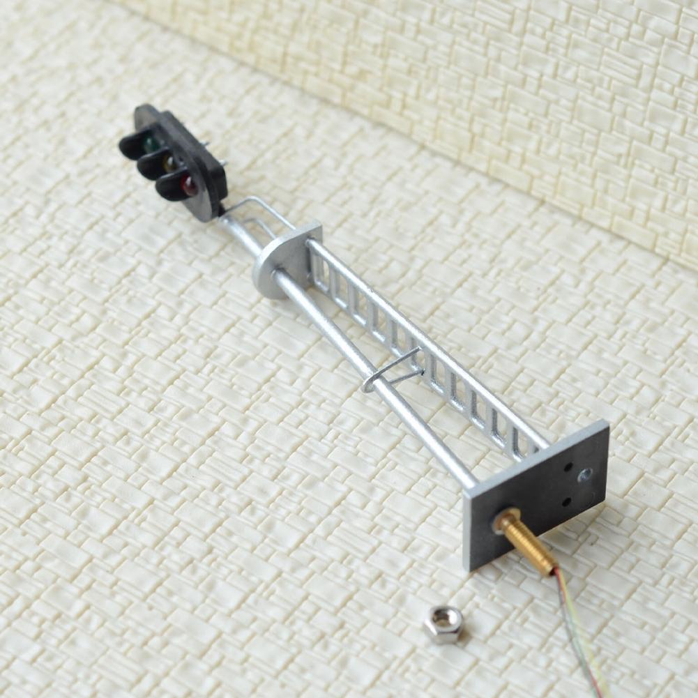 Silver Complete Signal W/Screw 2pcs 3 Aspects For 12V DC To 16V DC