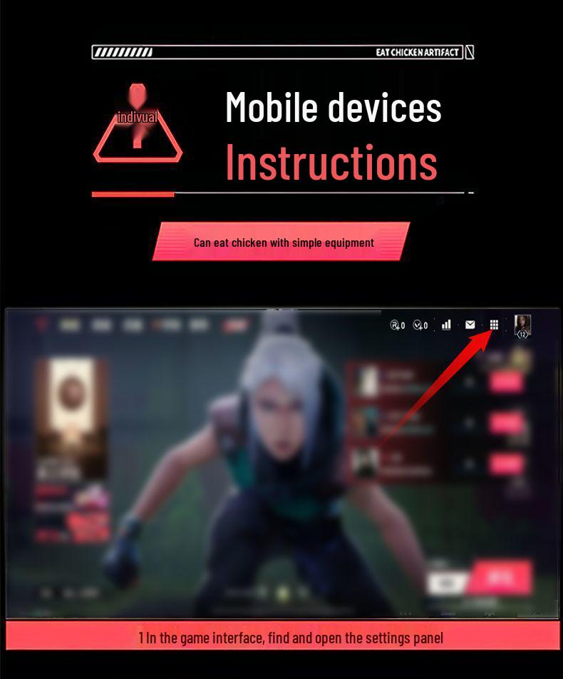Delta Tactical Four-Finger Gaming Button - Mechanical Shoulder Controller for Elite Games