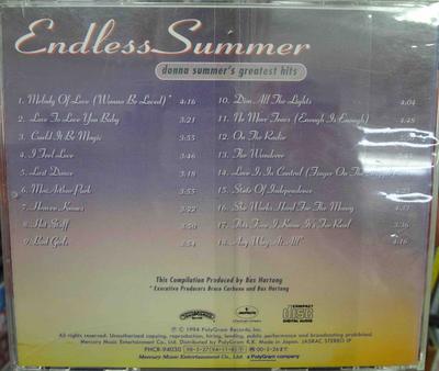 CD DONNA SUMMER - Endless Summer (Donna Summer's Grea PHCR94030 Mercury 1998 Japan Dance & Electronica Used