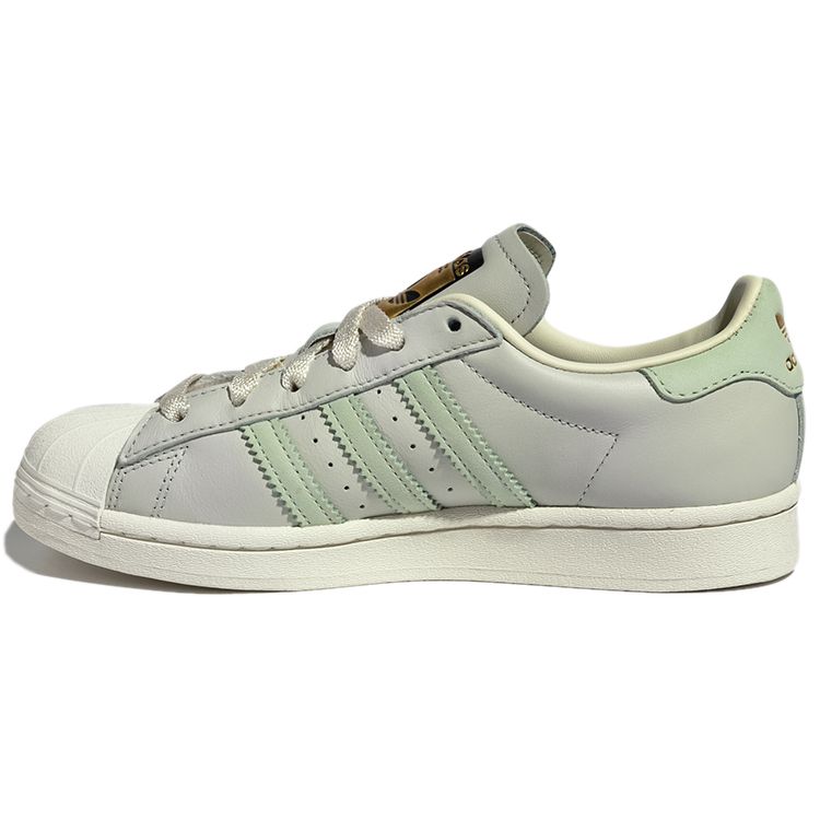 Adidas Originals Superstar Low-Top Sneakers Unisex Sneakers Light-Green H00168