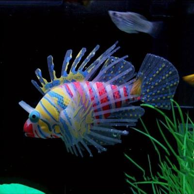 Fish Tank Decorations Home Decor Glow Dark Artificial Aquarium Lionfish Ornament Fish Tank Jellyfish