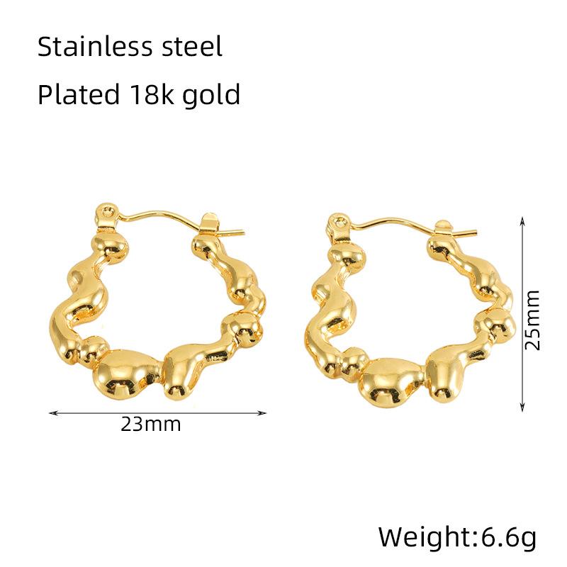 2026 Irregular Earrings Women's Niche Thread Love Retro Temperament Fashion Earrings Ear Buckle