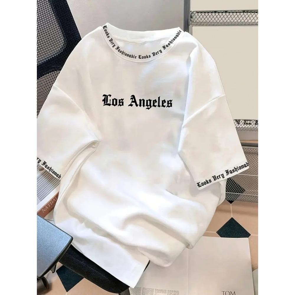 Men s Fashion T-shirt Minimalist Pattern Printed Men s T-shirt Top XS белый