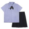 Nanno Forbidden Girl Thai School Uniform: Women's College Style Short Sleeve Shirt & Skirt Set