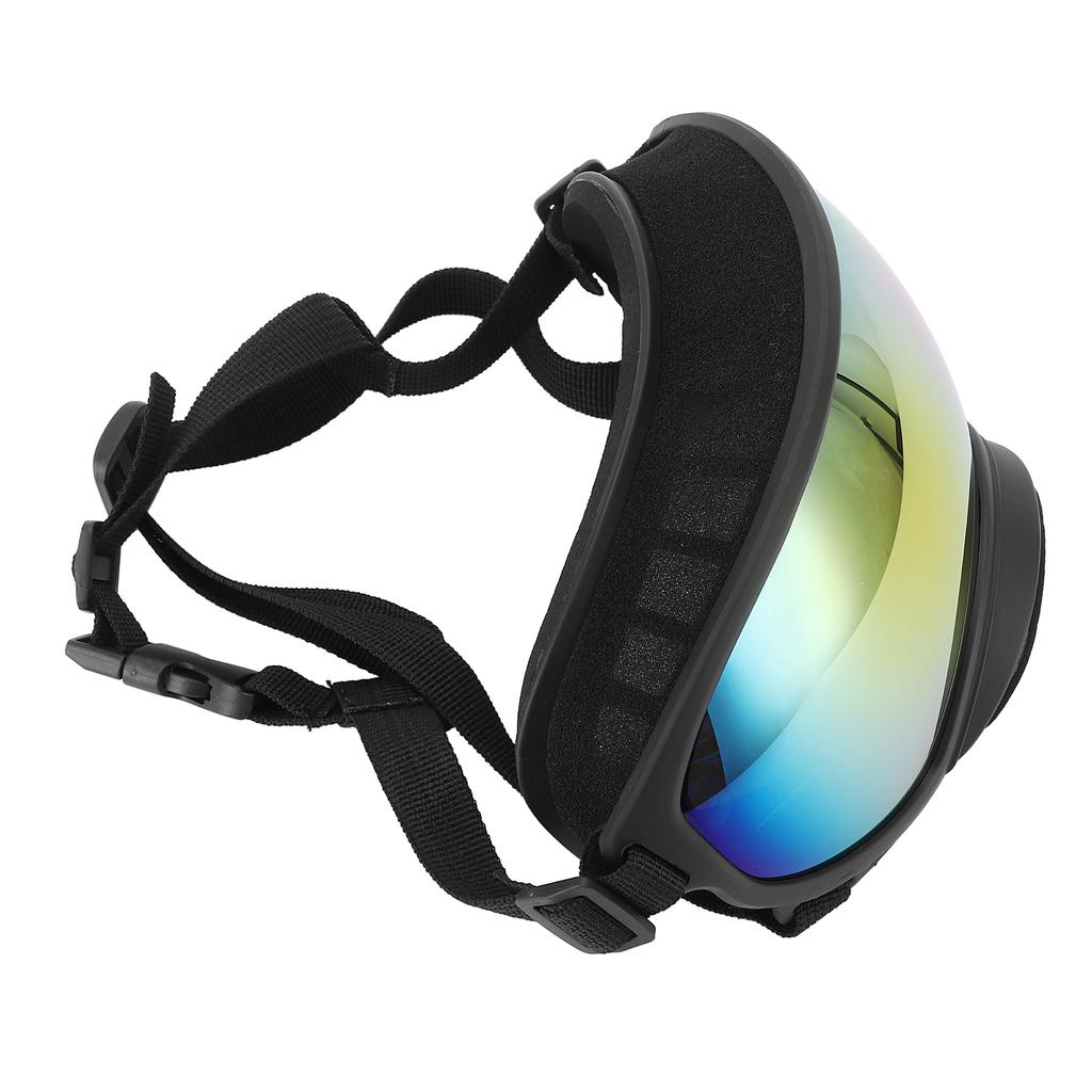 Dog Goggles Anti UV Strong Impact Resistance Adjustable Elastic Large Breed Dog Goggles Pet Sunglasses Red Eyeglass