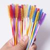 50Pcs Silicone Eyelash Brushes Makeup Tools Eyelash Makeup Brush Spoolers Eyebrow Comb  Girl