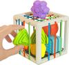 Baby Formensortierspiel Montessori Sensorischer Würfel Sortierspielzeug Motoriktraining Blockspiele Kinder Lernspielzeug Für Kinder