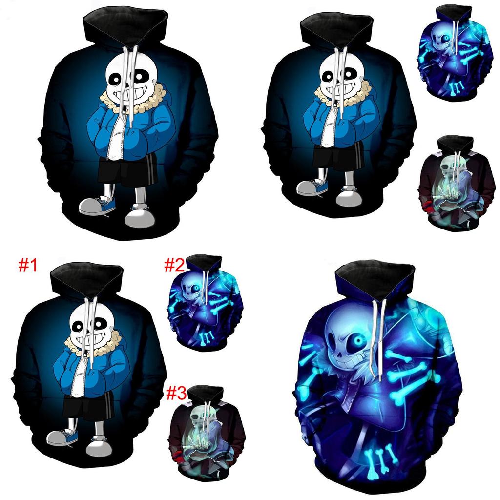 Cartoon Frisk Undertale 3D-Druck Hoodies Sweatshirt Pullover Jacke Sweatshirt