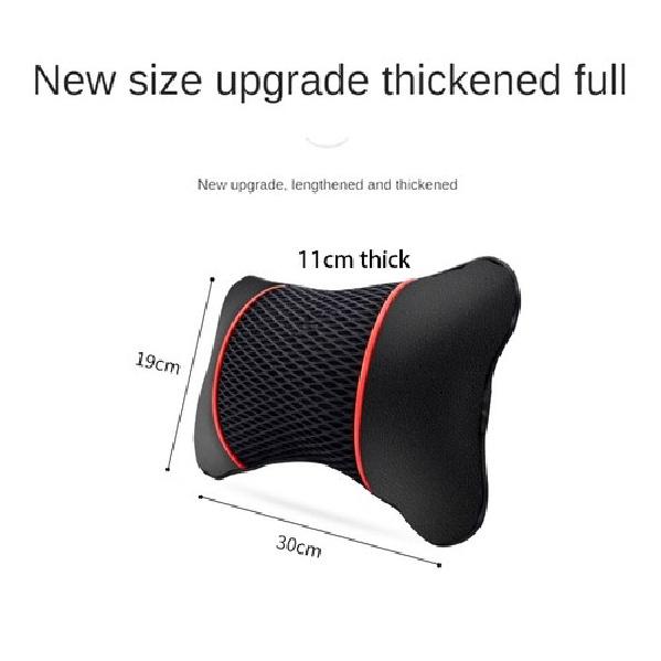 1X Car Seat Headrest Pad Memory Foam Pillow Head Neck Rest Support Cushion Black