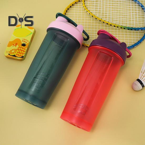 Protein Shaker with Blender Ball 600ml Portable Wide Mouth Shaker Cup for Easy Mixing Whey Protein Shaker Bottle for Shakes Supplements