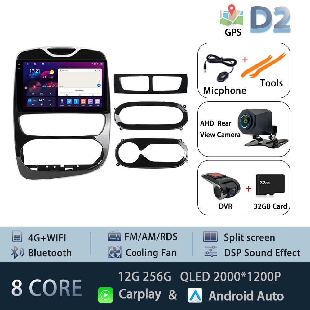 For Renault Clio 4 2012-2016 Carplay Car Radio Multimedia Video Player Android 15 Auto WIFI GPS Navigation DSP stereo BT tools