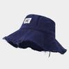 Cappello da pescatore in cotone retrò con ricamo di lettere per stile estivo da spiaggia da donna