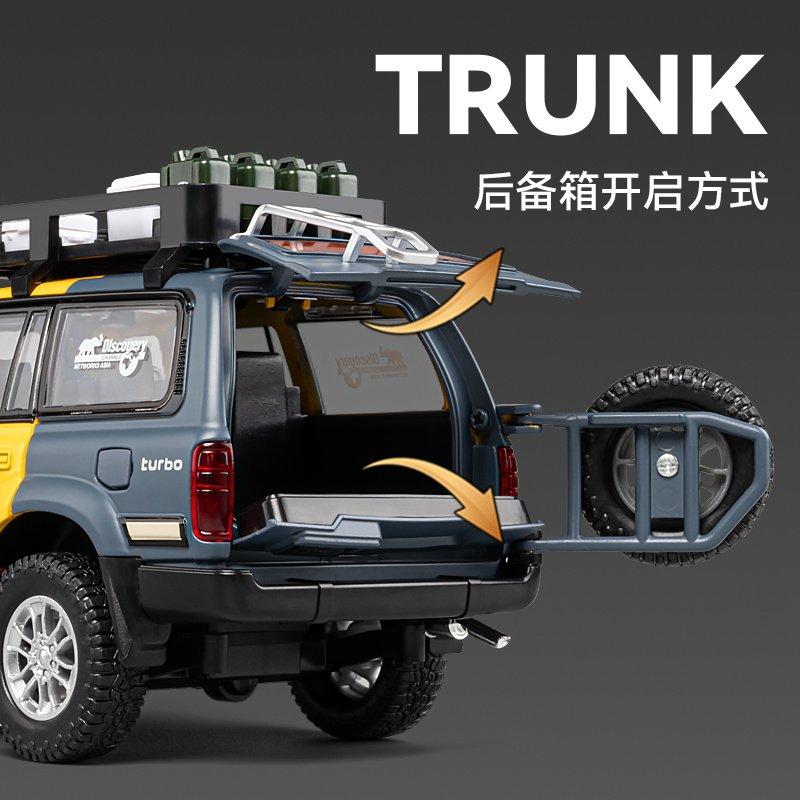 1:24 Toyota Land Cruiser LC80 FJ LC250 Tacoma Tundra Off Road SUV Alloy Metal Diecast Model Car Home Trendy Ornaments Collection
