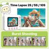 Kinder Sofortbildkamera 2,4" IPS-Bildschirm 1080P Digitale Videokamera mit MP3-Player Spiele für Kindergeschenk 32G TF-Karte