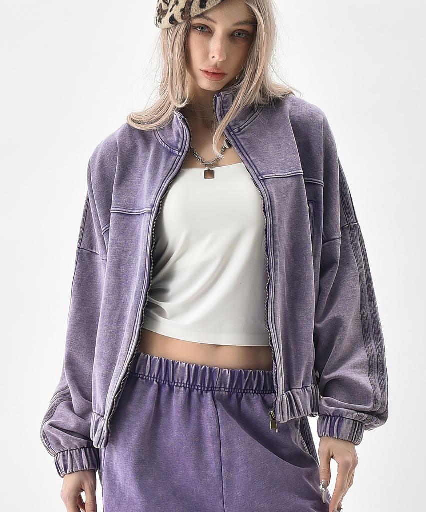 REEMNIK Pigment High-Neck Zip-Up Jacket [2 Colors]