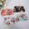 Monedero Floral, Monedero con Cierre de Beso de Rosa para Mujeres Niñas Billeteras Lindas de Moda con Cierre Monedero de Coche Vintage
