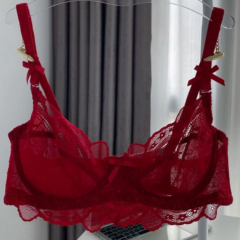 Französisches Bügel-Push-Up-BH-Set für Damen mit Seitenstütze