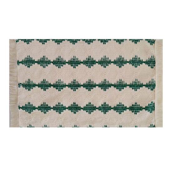 Böhmische Fransen-Tischset Weiche Baumwolle Leinen Vintage-Tischset Jacquard Maschinenwaschbares Tischset für Zuhause Bauernhaus Esstisch