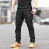 Summer Men's New Tactical Trousers Wear-resistant Ruffian Handsome Multi-bag Solid Color Combat Overalls