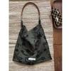 Fashion Tote Bags Women's Bags New Canvas Print Bag Niche Leisure Versatile High Capacity Retro Korean Niche Trend Shoulder Bags