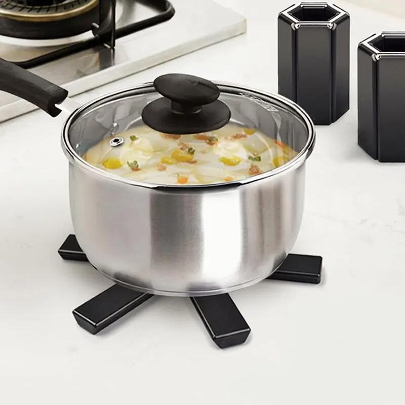 Heat Resistant Pad Foldable Non-Slip Pot Pan Mat Table Placemat Dish Plate Cross Holder Coaster Kitchen Table Trivet