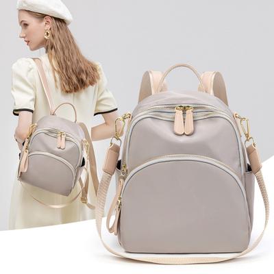 Multi-functional Casual Backpack Female Korean Version Simple Female Bag Large Capacity Oxford Cloth Backpack Travel Bag