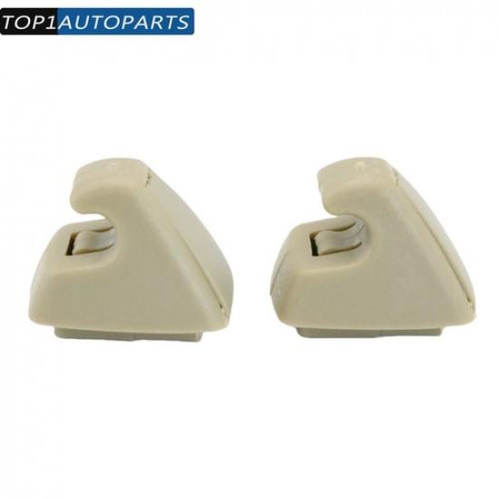 2pcs Beige Sun Visor Support Clip Retainer for Chevrolet Buick 95994976 95994975