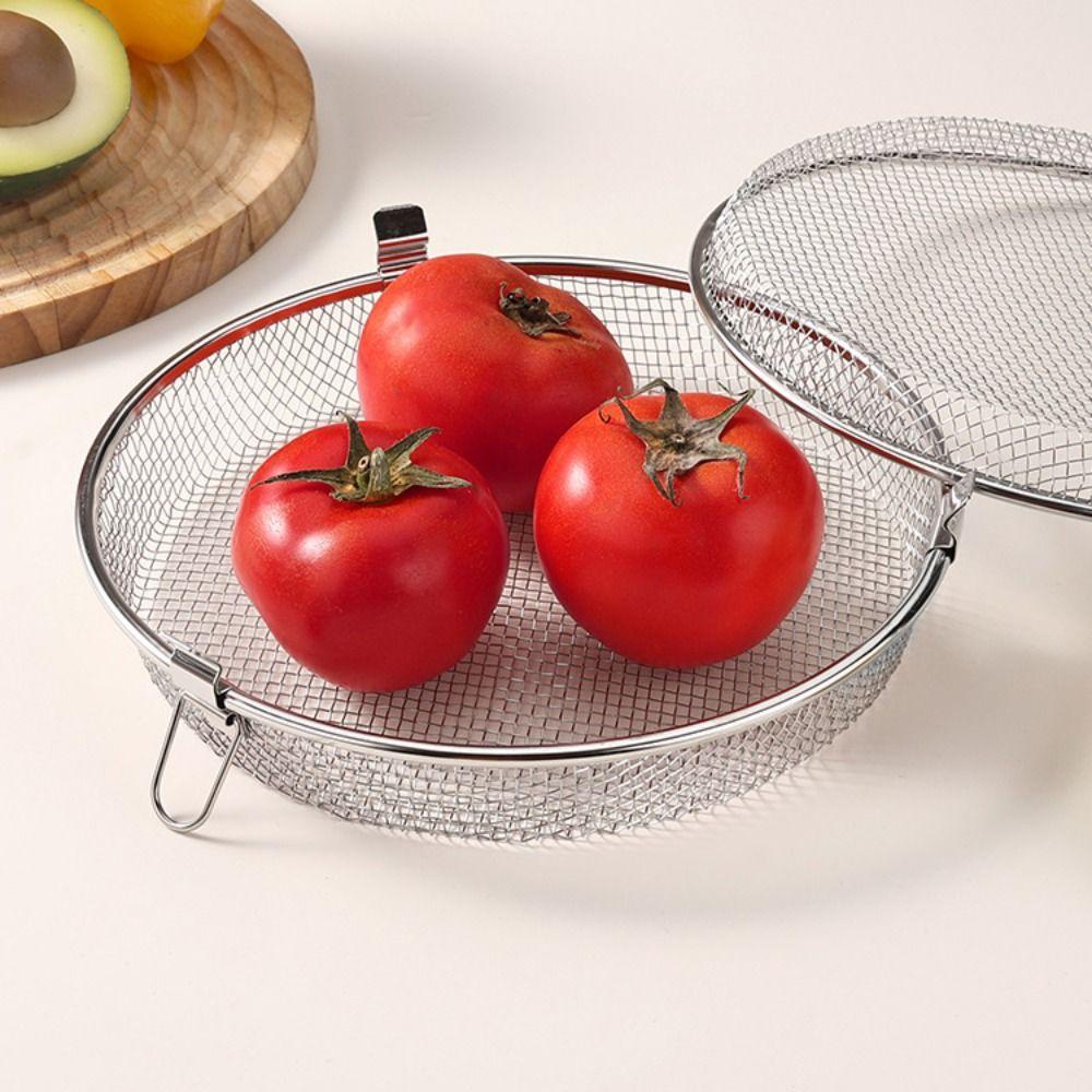 Quickly Drain Oil Baking Basket 304 Stainless Steel Tableware Disinfection Holder  Dishwasher