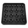 Billiards Tray Thickened Plastic 16 Holes Wear Resistant Shake Proof Billiard Ball Tray