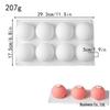 3D Round Silicone Mold for Chocolate, Candy, and Mousse Cakes