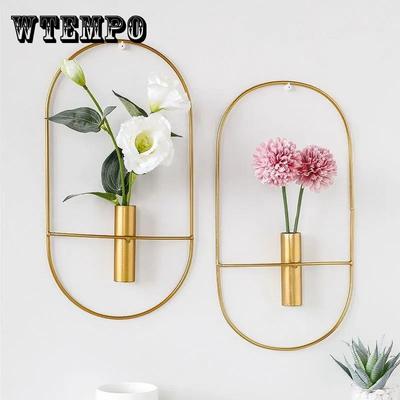 Wall Mounted Flower Arrangement Metal Flower Stand Wall Decoration Pendant Flower Device for Room Balcony