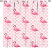 Flamingo Curtains,Tropical Plants Flower Print Window Treatments for Bedroom Living Room Jungle Animal Birds Drapes 2 Panel Set