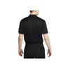 Nike Solid Color Logo Emblem Collar Short Sleeve Polo Shirt Men Black DV8538-010