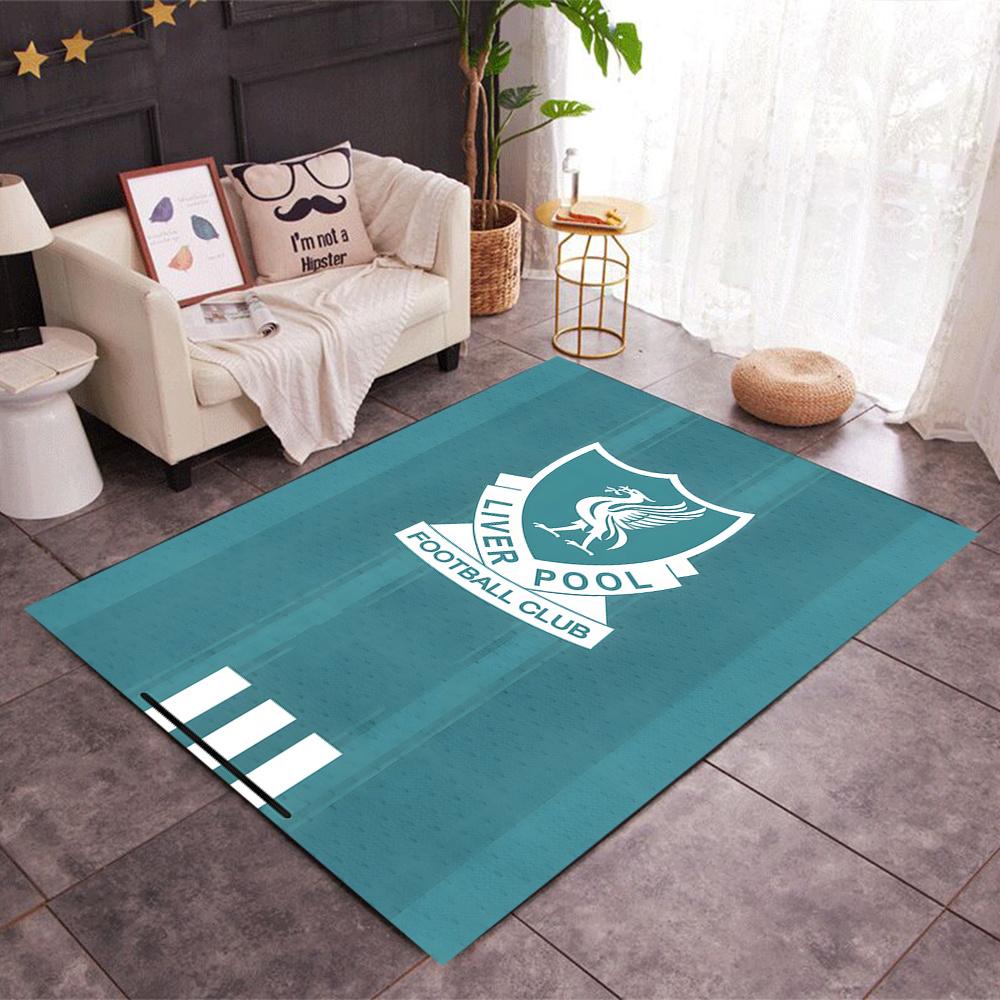 Liverpool Football Club Themed Floor Mat Nonslip Mat Decorative For Living Room Game Room Doormat Machine Washable Vintage Decorative