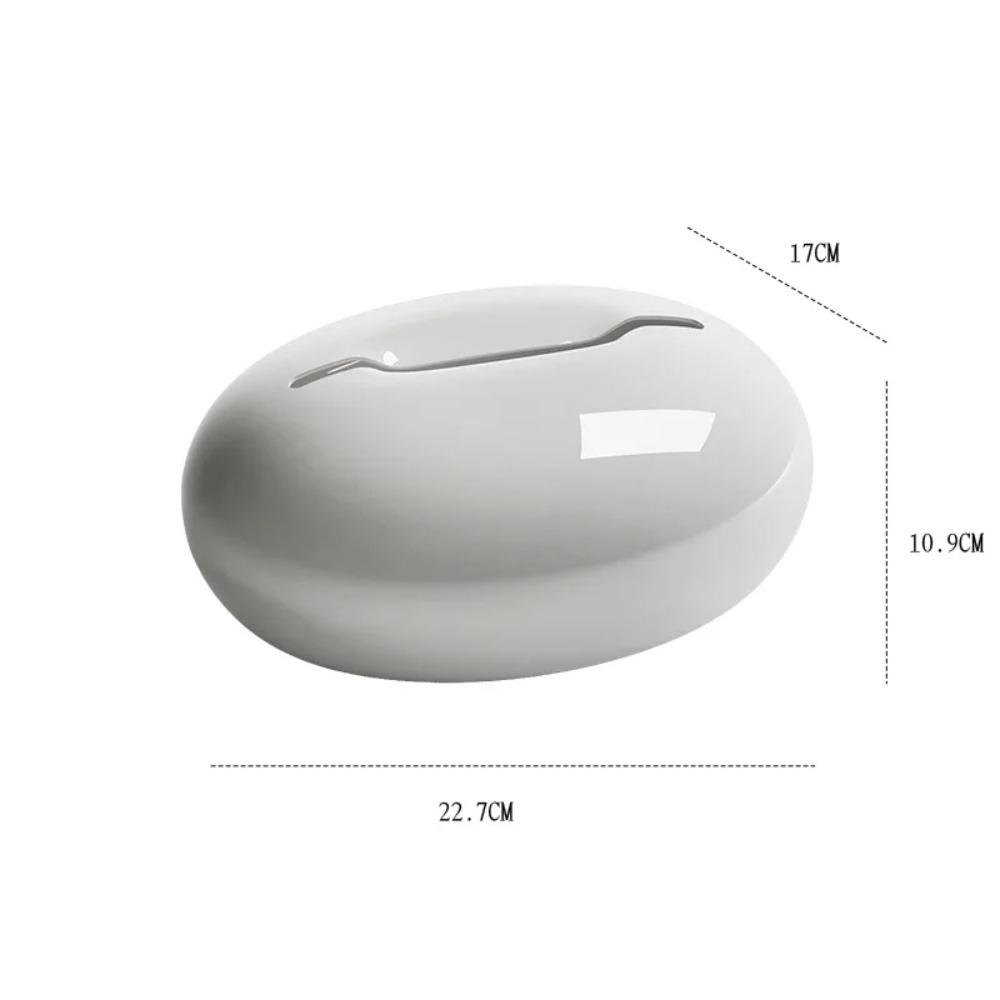 Pebble-like Desktop Tissue Box Art Advanced Removable Living Room Coffee Table Tissue Box Storage Art Ornaments Home Accessories