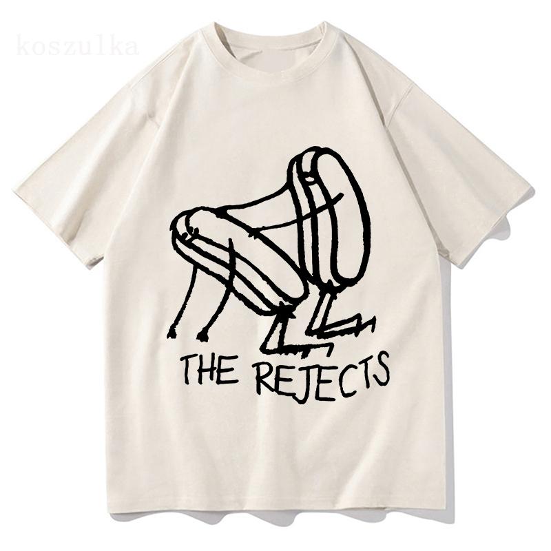 Rejects X Sarah Pardini T-Shirt Rockband The All-American Rejects T-Shirt Baumwolle Kurzarm Herren T-Shirts Streetwear Unisex Print