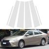6pcs/set Silvery Car B Pillar Post Covers Trim Window Column Sticker for Toyota Camry 2012 2013 2014 2015 2016 2017 BC Column Parts