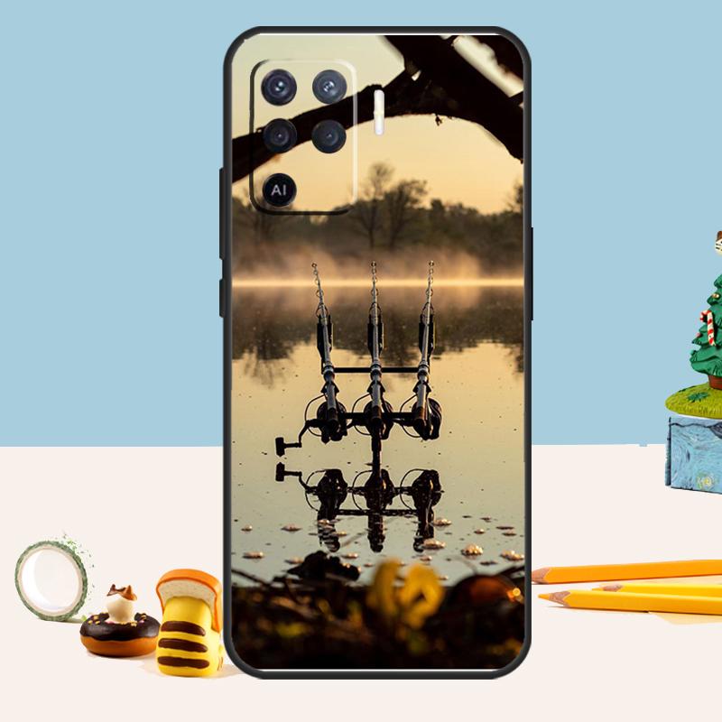 Bass Fishing Case For Oppo A54 A74 A94 A80 A60 A40 A18 A38 A58 A78 A98 A96 A76 A16 A15 A17 A57 A5 A6 Pro
