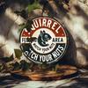 Vintage Metal Poster Squirrel Irony Wall Art Decor for Home Cafe 20x20 Cm