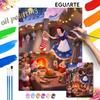 Snow White Christmas Oil Painting Digital Painting Art Kit Handmade Diy Gifts Home Decorations