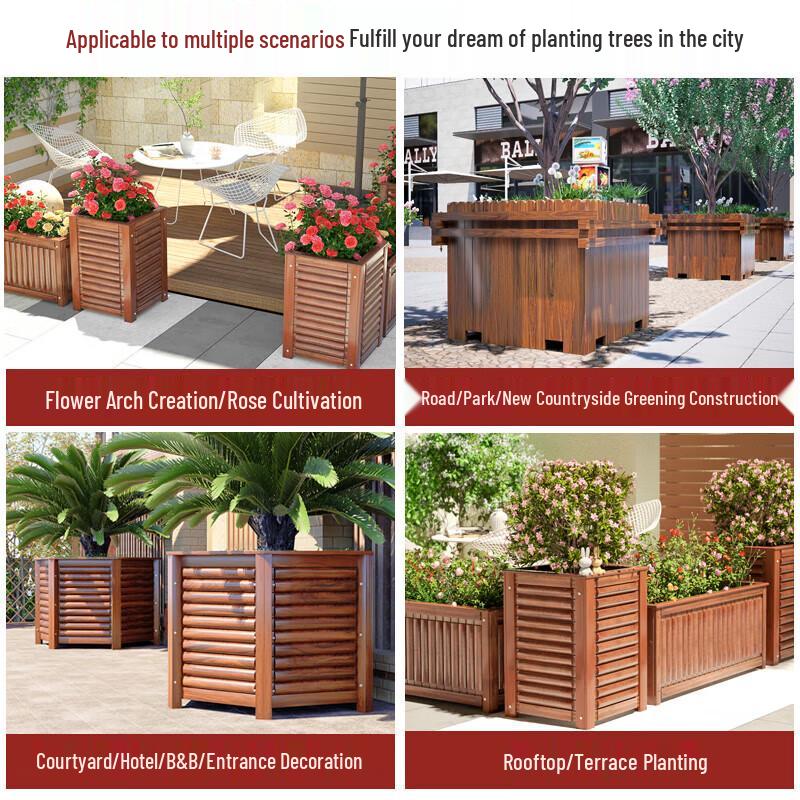 Anti-corrosion Wood Planter Box