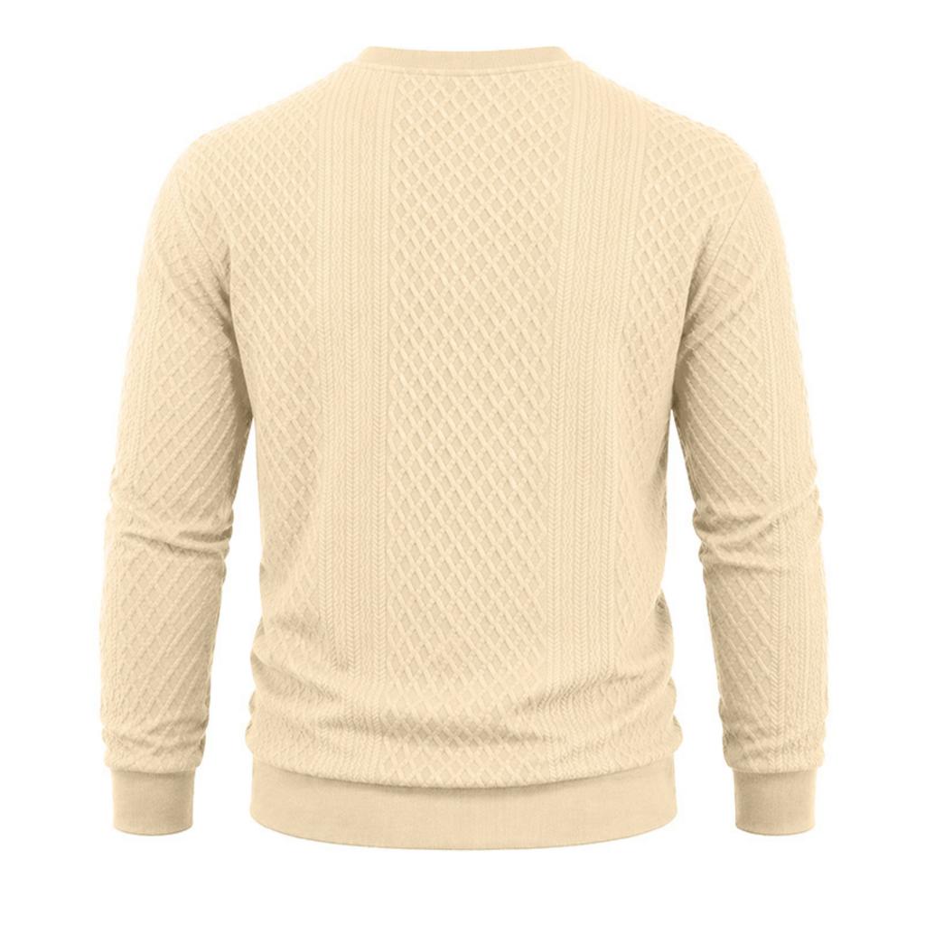 Men's Long Sleeve Crewneck Sweatshirt, Loose Fit, Thick for Fall and Winter