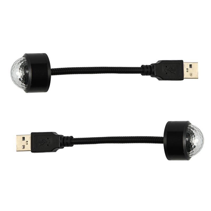 Colorful Voice-Controlled Mini LED Disco Ball Lamp - Starry Projection and Stage Lighting