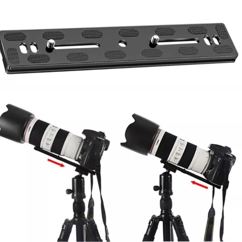 Quick Release Clamp Plate DSLR Camera Plate Tripod Monopod Mount 1/4inch Screw Adapter 200mm For Camera Accessories